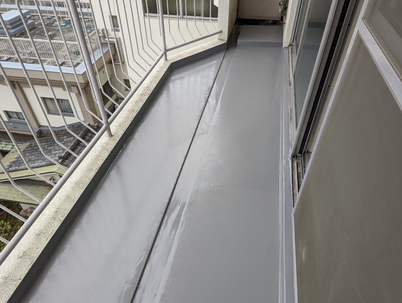 大阪府堺市マンションバルコニー防水工事